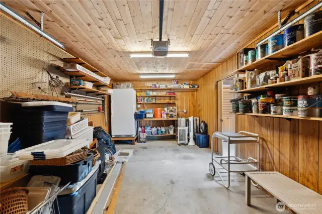 One-car garage.