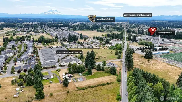 Fabulous location! Walking distance to coffee, restaurant, and high school.