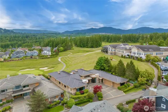 Nestled at the end of the road, it bears mention that the gate to the clubhouse is locked from this side and the main entrance is on the other side so there is not traffic going past your new home.