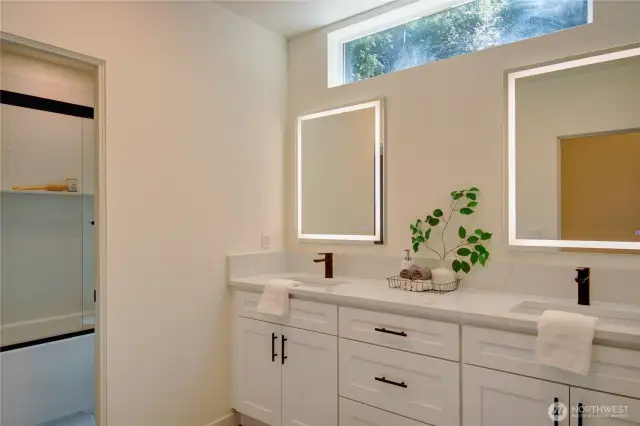Guest Bathroom located on the lower level.