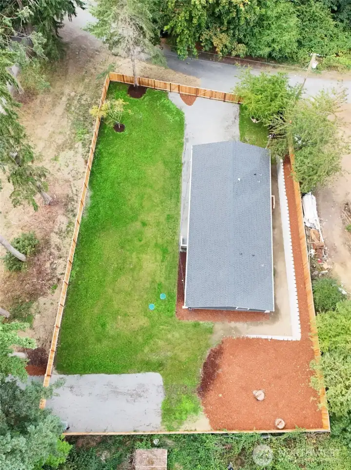 Fully fenced.