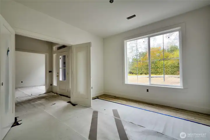 Office/Den with French doors