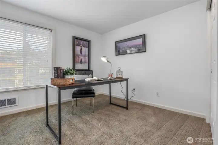 Large Second Bedroom, perfect for a study or guest room.