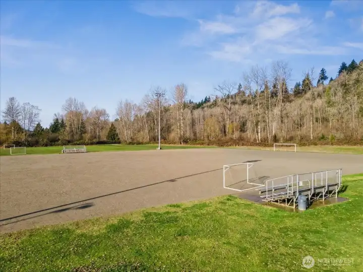 Athletic fields for  soccer, Rugby, Baseball and Basketball court