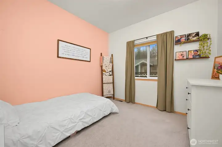 Bedroom 2, middle of hallway