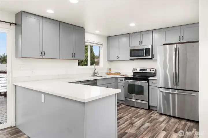 Open kitchen great for  entertaining & daily living.