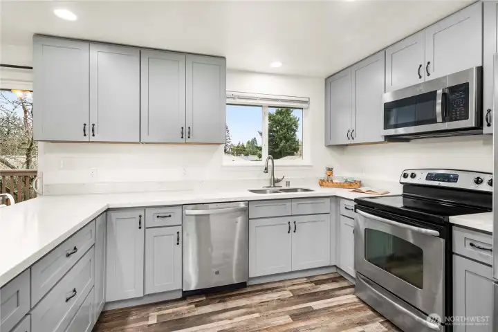 All the cabinets & countertops for the cook!