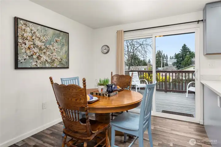 View of dining area.