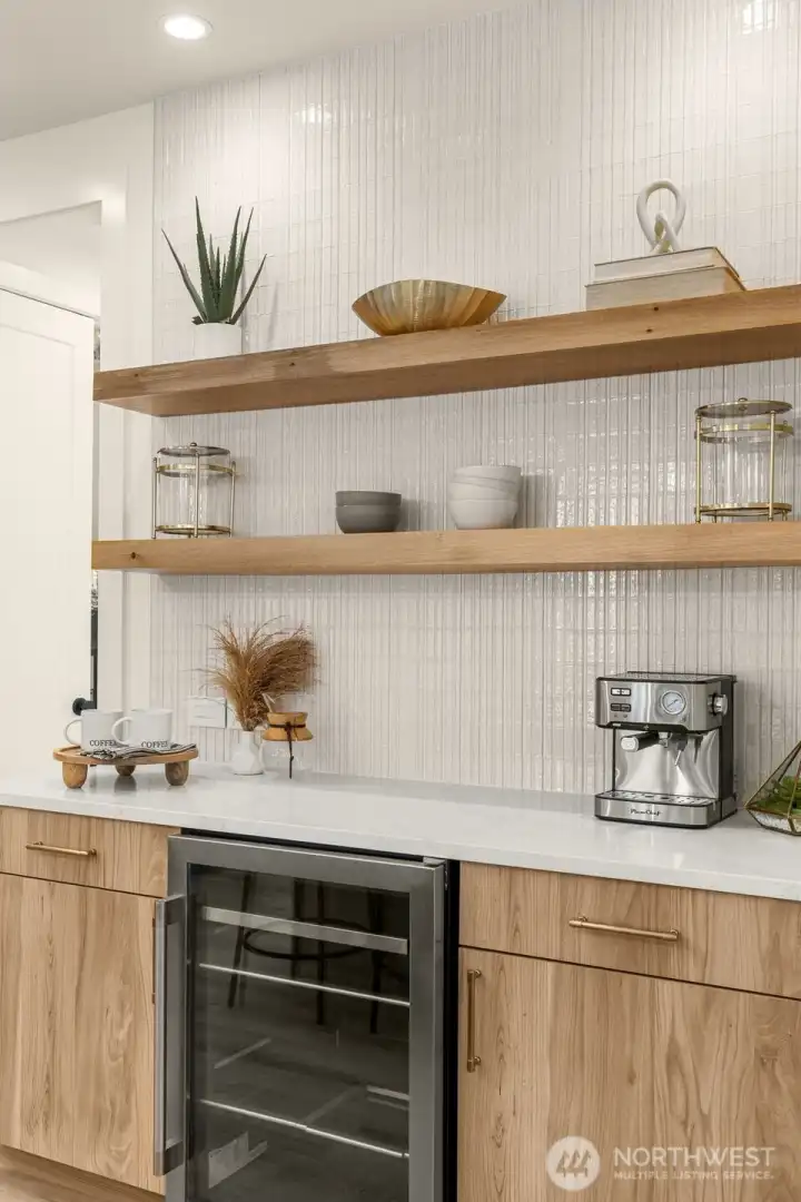 Entertaining made easy with a dedicated wine and beverage center.