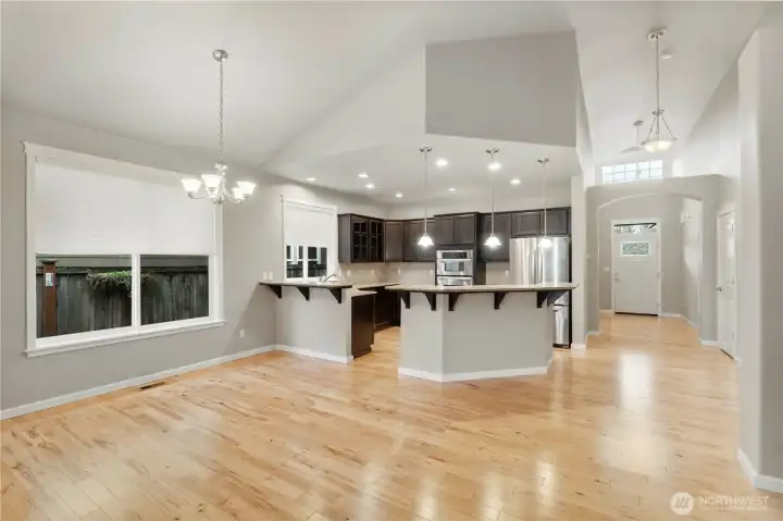 Open-concept layout enhances flow throughout this inviting rambler home