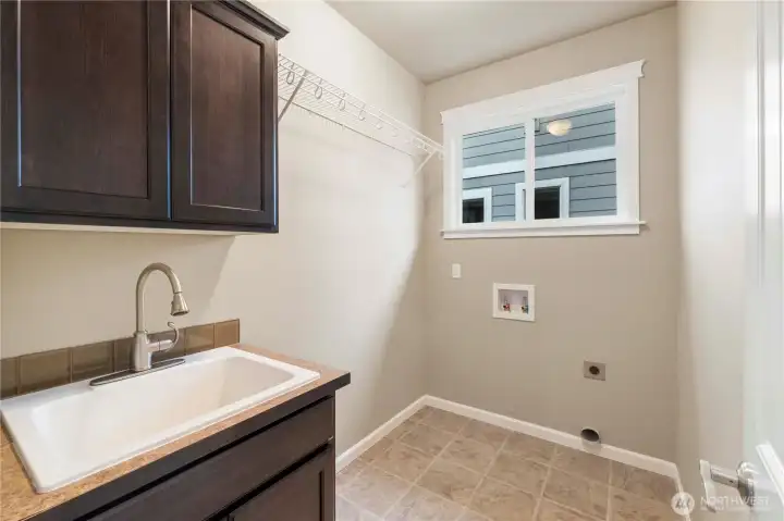 Laundry room with sink!