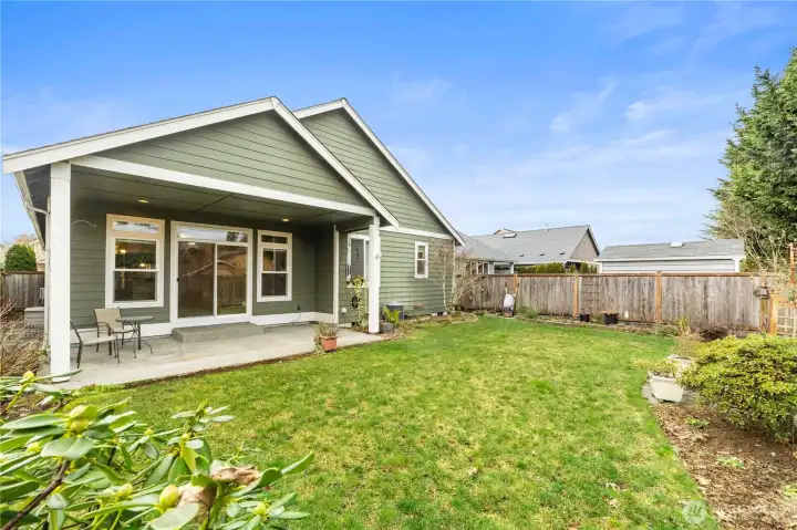 Covered outdoor entertaining space