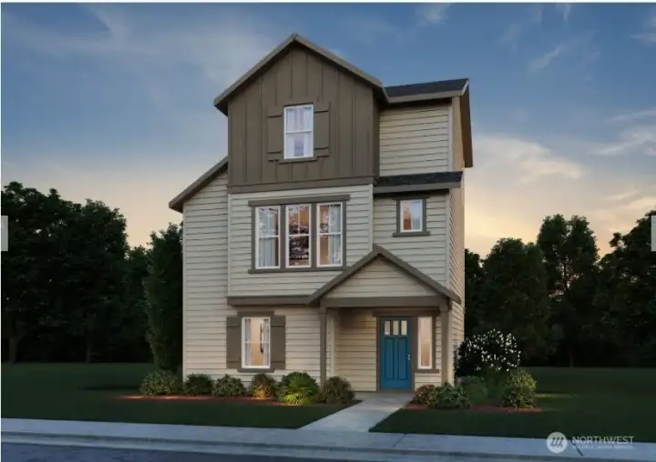 Artist Rendition - Spruce plan - 1304 Sq.Ft./3 Bed/2 Bath/2 Car Garage