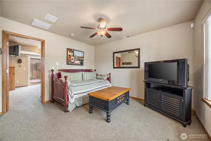 Lower level living area