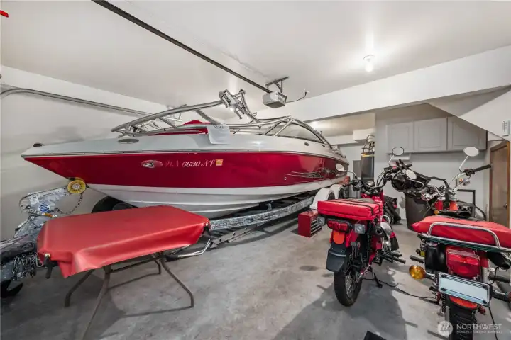 Garage will fit the right size boat.