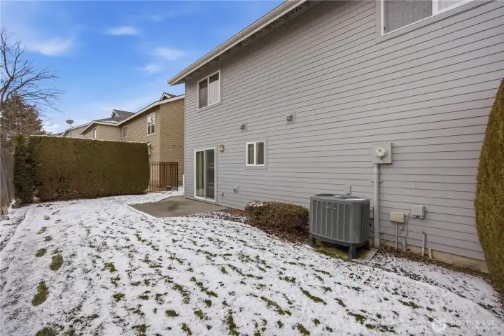 Patio and backyard space