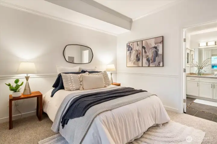 Primary bedroom with en suite.