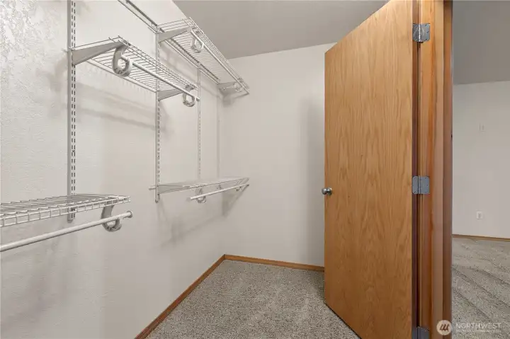 Primary walk in closet