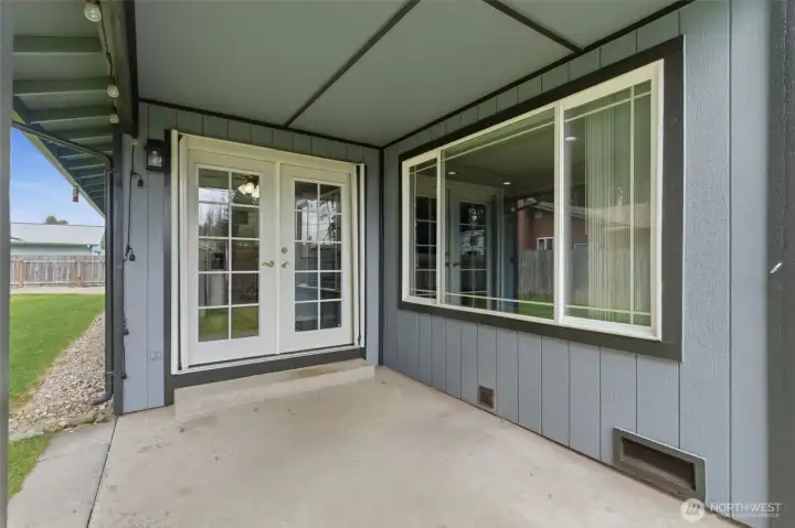 Back patio Back patio