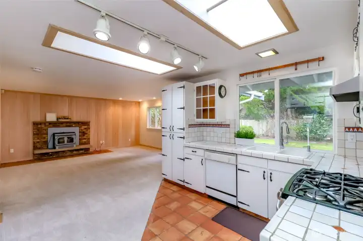 Kitchen and 2nd living room