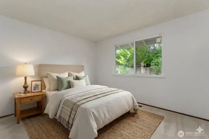 Virtual furniture in Primary Bedroom