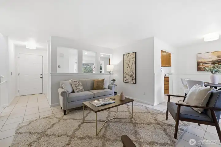 Light-filled living room.