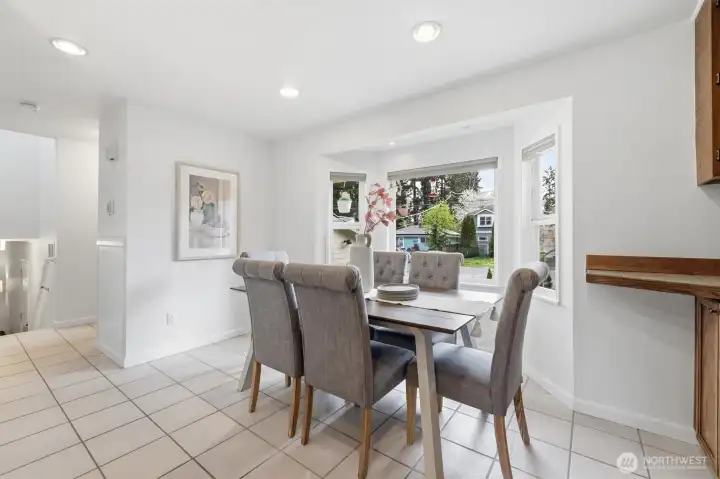 Another dining space adjacent to kitchen.