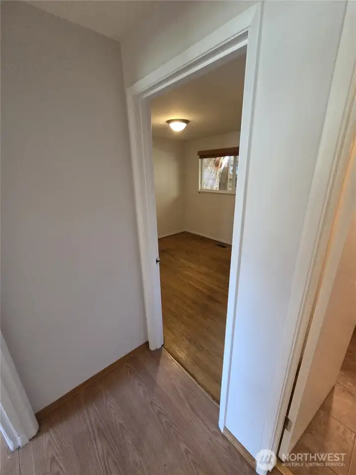 This is the first bedroom on the right, could be an office ?