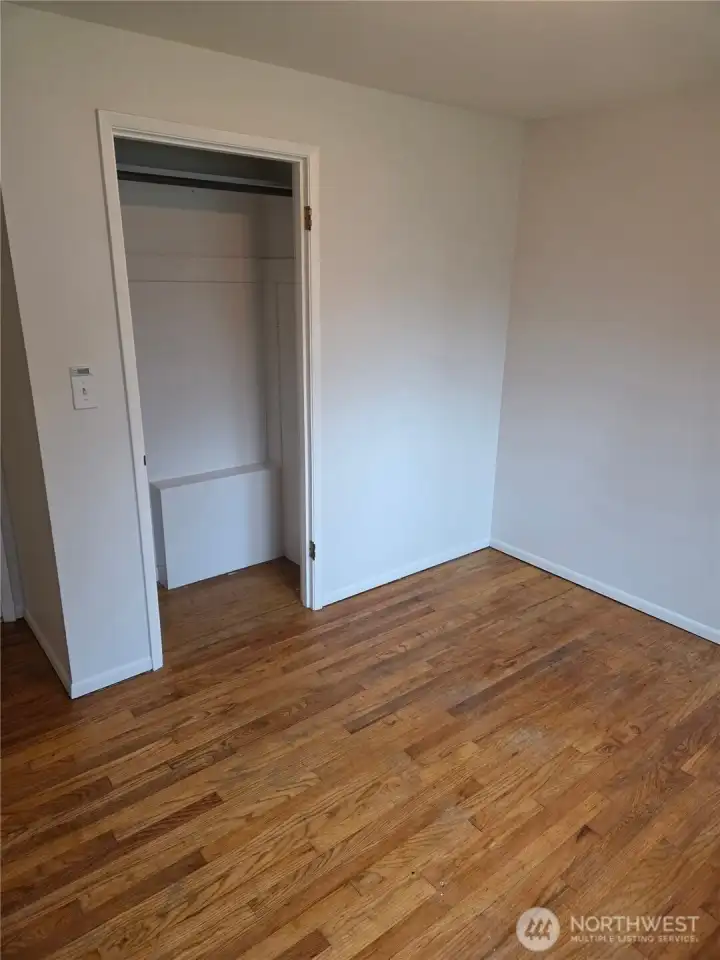 The 3rd bedroom also has hardwood floors.