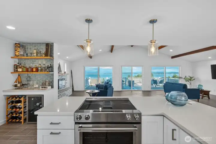 Yes, more wonderful views—did you notice the bar on the left?