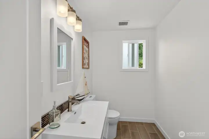 Main level half bath