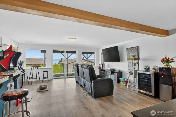 Partial view of the family room