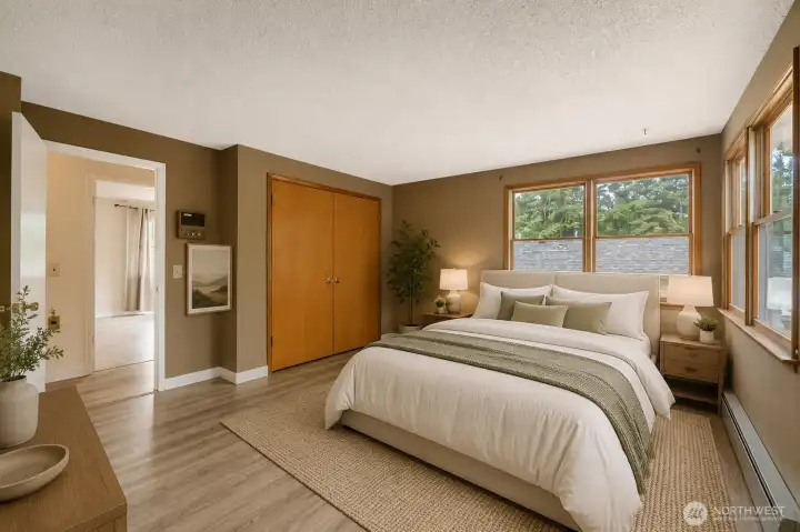 Primary Bedroom- Virtually staged