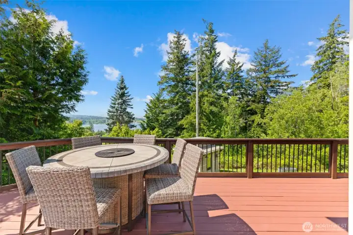 Sit back and relax on the expansive deck