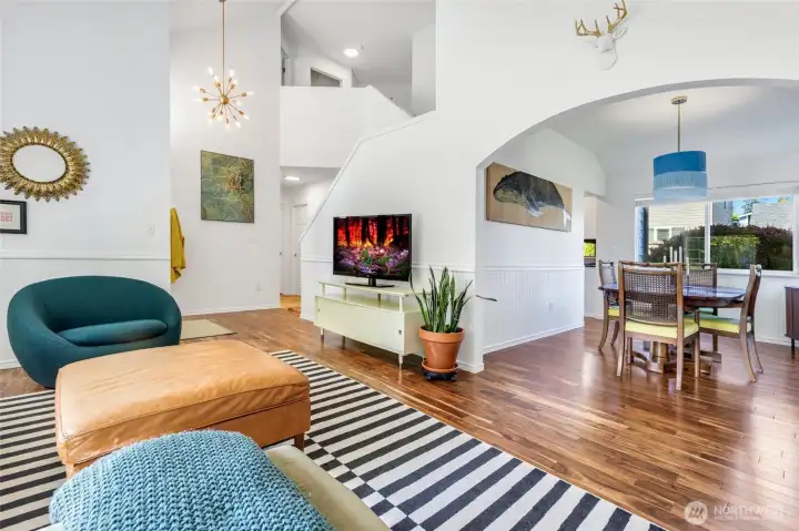 New paint helps the living room and dining room shine.