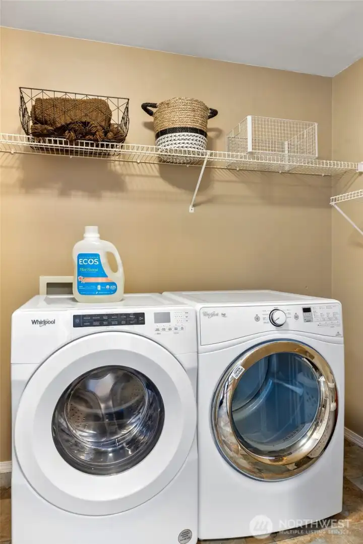 Separate laundry room on main level