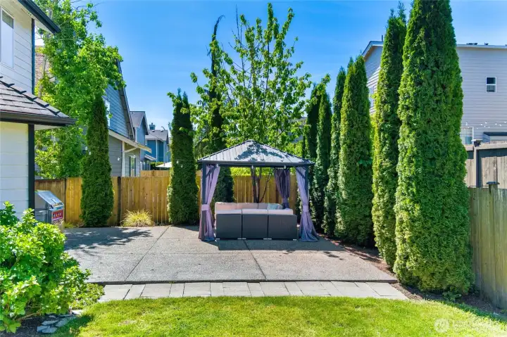 Entertainer's dream! This backyard is spacious and private