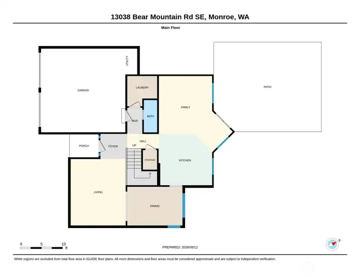 Main level floorplan