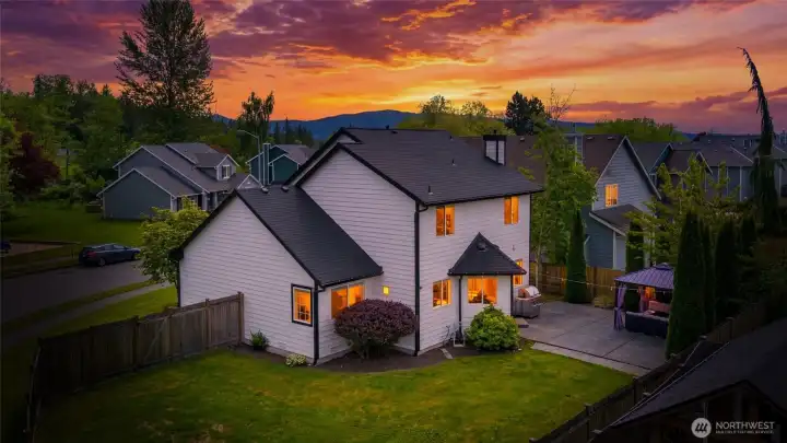 The backyard has a ton of room