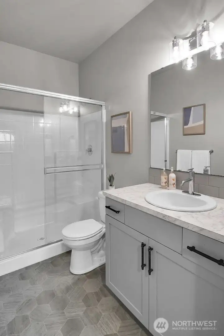 Attached bath makes the bonus room a perfect option for a second primary suite!