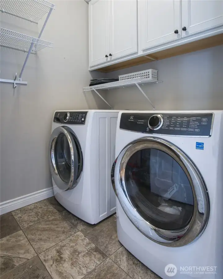 True laundry room w/ storage