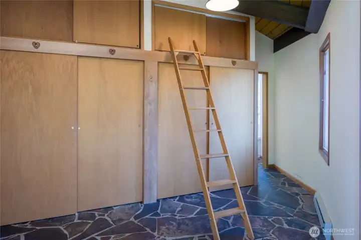 Master bedroom closets