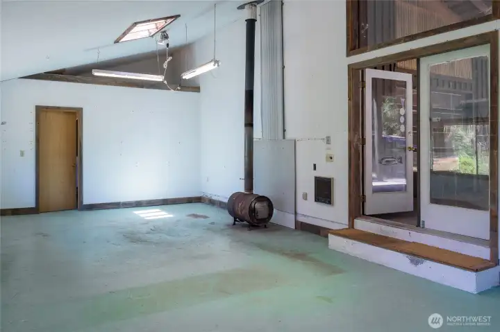 Studio space in shop
