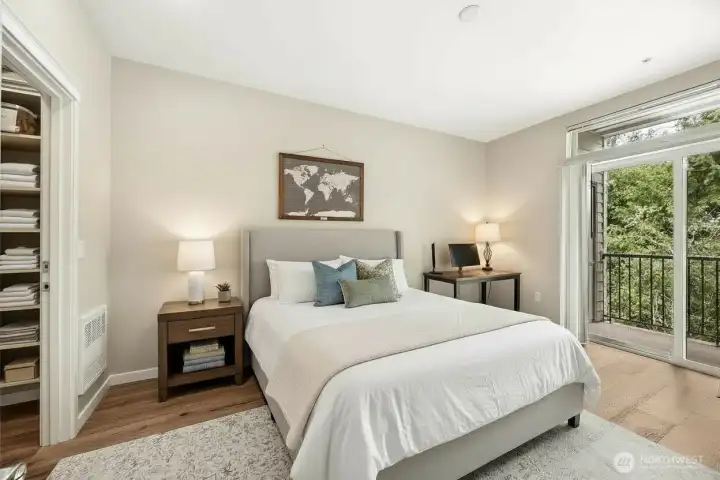 guest bedroom with walk-in closet guest bedroom with walk-in closet