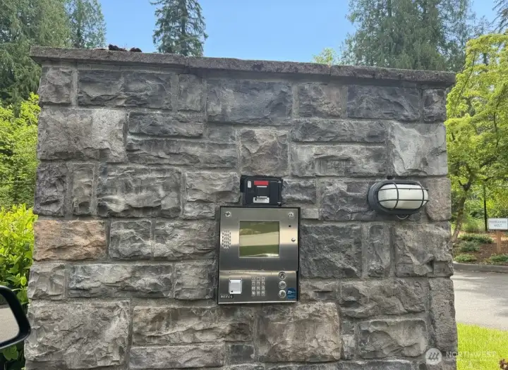 Call box for the gate Call box for the gate