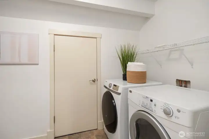 Laundry room and an extra storage room