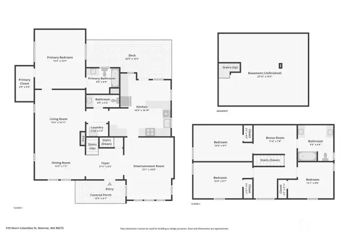 Combined floor plan including the basement. Combined floor plan including the basement.