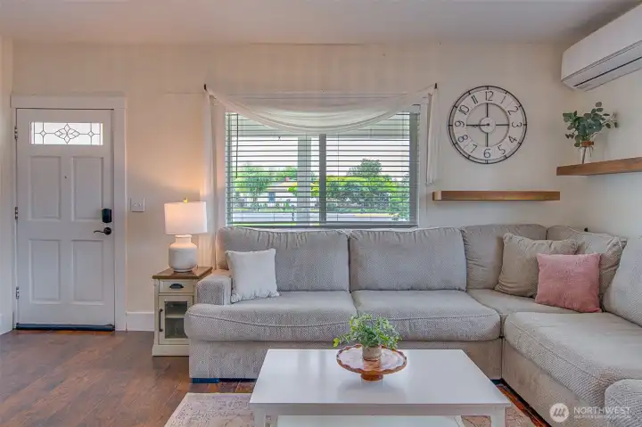 Lots of light in this warm inviting living room