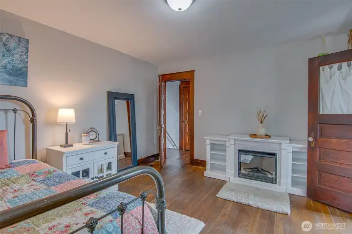 Upstairs bedroom with individual heater/air conditioner