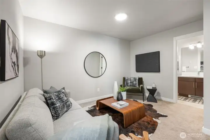 Use as a private guest suite or extra flex space